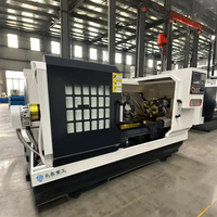 Tour CNC multifonctionnel CK6150 à broche unique, horizontal, à banc plat, 2 axes, pour systèmes de contrôle GSK, numérique, moyenne capacité, haute performance