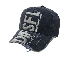 Cổ điển rửa 6-bảng bóng chày mũ tùy chỉnh thêu thư thời trang cho nam giới phụ nữ retro sang trọng thể thao wildwest cao bồi - Product Image 1