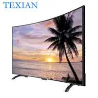 Ucuz kavisli Led televizyon 42 inç siyah kavisli ekran HD akıllı Wifi moda tasarım 4K TV