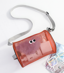 Bolsa transparente portátil para artículos de tocador, bolsa de toalla de <span class=keywords><strong>playa</strong></span>, champú, ducha, bolsa de viaje, bolsa de maquillaje de malla de nailon - Product Image 5