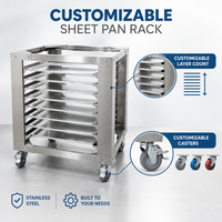 Support de plateau à pain en acier inoxydable sur mesure pour équipement de restauration hôtelière et usage en salle