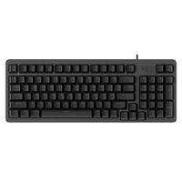 Logitech K848 Hot Swappable Mechanical Keyboard Wired 97 Keys White Single Backlight Gasket Structure Customizable Keycaps