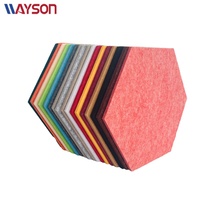 Panneaux d'absorption acoustique hexagonaux en stock d'usine, panneaux acoustiques autocollants, équipement de studio de musique, ensemble de panneaux muraux