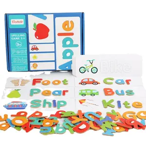 SD10 heiß verkauftes neues 3D-Puzzlekarten-Rechtschreibspiel-Baumloch-Zauber wörter Lernspiel zeug für Kinder