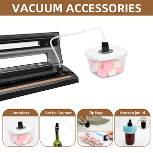 Vacuum <strong>Sealer</strong> for Food Packaging Kitchen Semi-automatic Compact Portable Multifunctional Household Transparent <strong>Window</strong> Chamber - Product Image 4