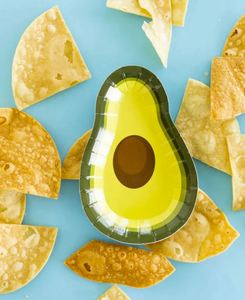 Modern Avocado Design Hot Selling 7 X 10 Inch Paper <b>Plates</b> for Birthday Parties and Fiester Decorations - Product Image 4