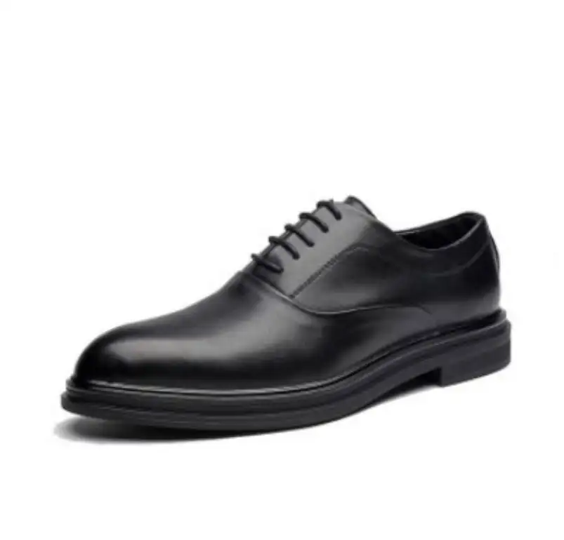 Scarpe da lavoro in pelle stile britannico moda casual nero plus size scarpe eleganti belle scarpe da uomo in pelle per impiegati