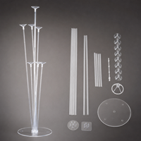Support de ballons imprimé pour mariage, support de table transparent pour ballons, kit de support pour bouquet de ballons pour décoration de fête d'anniversaire