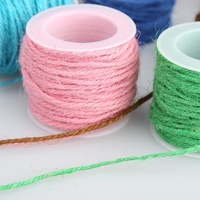 Filament coloré en chanvre tressé à la main pour tissage textile, suspension de photos, décoration DIY, emballage, 10m, 15 couleurs