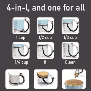 खाना पकाने और बेकिंग के लिए 4-इन-1 समायोज्य मापने वाला कप - Product Image 4