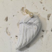 Pendentif sculpté à la main en pierres naturelles D1036 (Œil de tigre, Turquoise, Lapis-lazuli, Quartz) avec anneau de jonction en zircone pour colliers et boucles d'oreilles