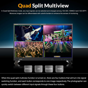 New for Q43-8K 43 Inch 8K LCD Broadcast Studio Production Monitor Quad View/3D-LUT/HDR/Gammas 4x12G-SDI for <strong>Interfaces</strong> - Product Image 5