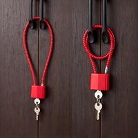 Kunci Kabel Baja Portabel Berkualitas Tinggi dengan Kunci, Kunci Pengaman Kabel Baja dengan Kunci Berbeda