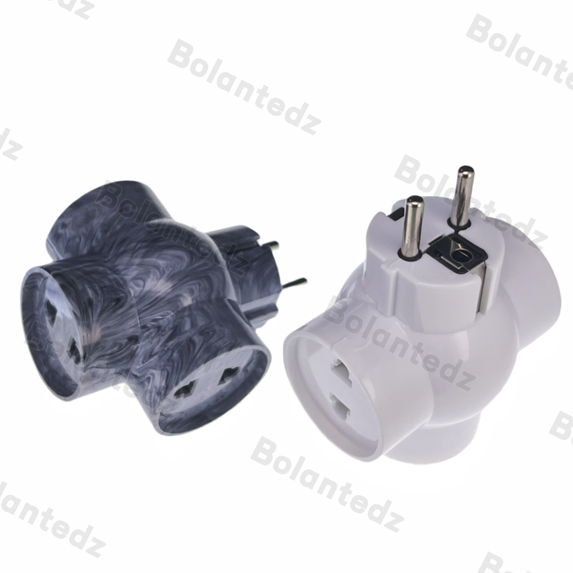 European Plug 3-way Plug /socket 16A 2p 250V EU Wall Socket Adapter German French Russian Electrical Plug and Socket