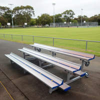 Tribune mobile autoportante en aluminium et acier pour sièges de stade, idéale pour les lieux sportifs intérieurs et extérieurs