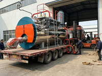 Harga Boiler Uap Horizontal Industri WNS Diesel Oil Gas Fired 1 2 3 4 -20 Ton