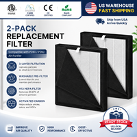 Lot de 2 pré-filtres lavables HEPA à charbon actif, pièce de rechange pour purificateur d'air sur pied 280, filtre de remplacement