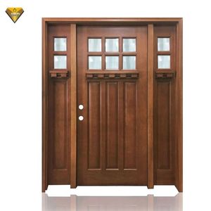 Porta d'Ingresso Esterna JBDHOME <span class=keywords><strong>in</strong></span> Legno Massello Premium, Stile Minimalista con Finitura Naturale per Appartamenti, Ville o Hotel - Product Image 4