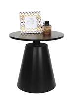 Table basse en bois décorative portable noire créative haut de gamme pour petits appartements, mobilier de salon moderne nordique