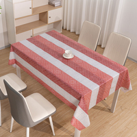 Nappe de table rectangulaire en PVC imprimé RNPT, motif floral bleu, résistante à la chaleur, pour mariage