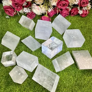 Hot Bán Bán Buôn Healing Pha Lê Sáng Bóng Trắng Calcite Freeform Thủ Công Mỹ Nghệ Trang Trí Cho Trang Trí