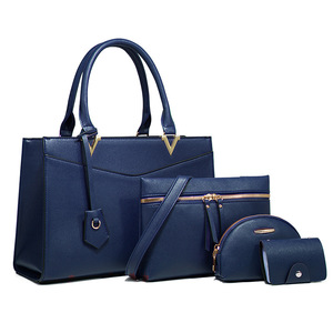 Women 4 Pcs Top Handle <b>Satchel</b> Hobo Handbag Set Large Tote +Purse +Shoulder <b>Bag</b>+Card Holder Composite <b>Bag</b> Bolsos for Female - Product Image 3