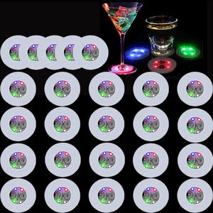 Factory Promotion New Wedding Decoration Light up Led Coaster Sticker Flashing <b>Cup</b> Sticker - Product Image 1