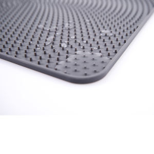 Rutsch feste Katzenstreu matte Silikon in Lebensmittel qualität, leicht zu reinigende wasserdichte Abfall fallen matte für den Innenbereich, kunden spezifisches Design erhältlich - Product Image 4