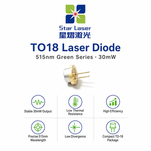 Diodo Láser Verde LXU LXU51530NPG-W 515nm 30mW TO18 5.6mm, Módulo LD para <span class=keywords><strong>Nivelador</strong></span>, Telémetro, Luz Estelar, Herramientas Eléctricas - Product Image 1
