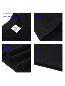 Camiseta SY280 de Algodón 280G, Estilo Vintage, Manga Raglán, Cuello Redondo, Corte Holgado, para Hombre y Mujer, Primavera Verano, Color Sólido - Product Image 3