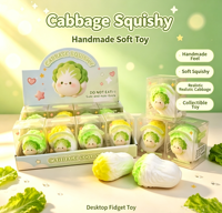 Jouet Squishy en TPR à Remontée Lente, Anti-Stress, à Presser, Multi-styles, Mignon, en Forme de Chou, de Fruit ou de Chien, pour Enfants