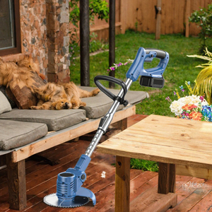 Débroussailleuse sans fil 21 V pour bricolage avec batterie au lithium 21 V et poignée télescopique pour jardinage domestique - Product Image 3
