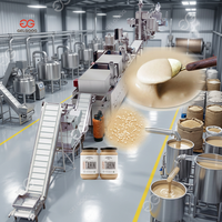 Ligne de production complète de beurre de cacahuète de 500 kg, équipement de traitement du beurre d'amande, mélangeur efficace, machine de fabrication de pâte pour l'alimentation