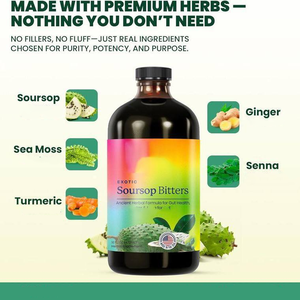 OEM Private Label Ingrosso Liquido Amaro di Graviola - Formula Erboristica Antica, Supporta la <span class=keywords><strong>Salute</strong></span> Intestinale, Detox e Integratore Quotidiano - Product Image 2