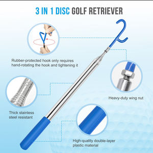Nouveau design – Récupérateur de disques de golf de 16 pieds avec accessoires, télescopique, avec cadre en acier inoxydable durable et sac de transport - Product Image 3