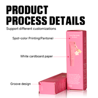 Boîtes en papier personnalisées pour cosmétiques de beauté, maquillage, maquillaje, pour gloss à lèvres, emballage esthétique pour la vente en gros de cosmétiques
