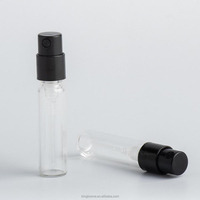 Flacons de parfum portables en verre avec logo personnalisé et pulvérisateur à pompe, tailles d'échantillons de 2 ml à 10 ml pour l'emballage cosmétique