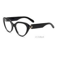 25247 Monture de lunettes optiques en acétate faite à la main au design tendance pour femme 2026 – Bonne affaire