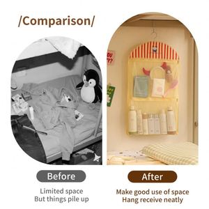 Sac de rangement suspendu de haute qualité pour la maison, organisateur de soutien-gorges et de chaussettes pour armoire de dortoir avec crochet - Product Image 4