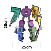 Jouets éducatifs transformables en plastique de haute qualité TXZ pour enfants de 5 à 7 ans, voitures robots, figurines d'action, jouets numériques