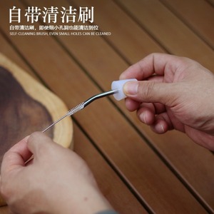 Buse en silicone pour bouilloire de camping extérieure personnalisée en gros, adaptateur de sortie d'<span class=keywords><strong>eau</strong></span> portable en acier inoxydable pour cafetière avec tuyau allongé - Product Image 3