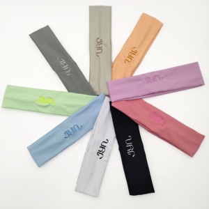 Bán Buôn Tùy Chỉnh Thể Thao Màu Đen Headbands Thêu Logo <span class=keywords><strong>Headband</strong></span> Phụ Kiện Tóc Cho Thể Thao Thời Trang Trang Điểm Tóc Ban Nhạc Cho Phụ Nữ - Product Image 3