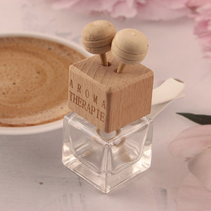 Harga Murah 8ml botol parfum bening tutup kayu penyegar udara penyebar mobil klip ventilasi kosong grosir - Product Image 2