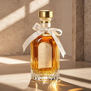 Bouteille en verre <span class=keywords><strong>de</strong></span> luxe vintage vide personnalisée <span class=keywords><strong>pour</strong></span> brandy, whisky, tequila, avec bouchons en liège doré, haute qualité, directement <span class=keywords><strong>de</strong></span> l'usine - Product Image 3