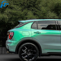 Film Vinyle Adhésif pour Voiture Gris Vert Phantom Brillant HD Auto-Réparant en PET PVC, 1.52x17M/5x60FT, Vente en Gros Direct Usine, Autocollant Complet pour Voiture