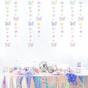<span class=keywords><strong>Guirlande</strong></span> décorative papillon irisé pour fête d'anniversaire, baby shower, enterrement de vie de jeune <span class=keywords><strong>fille</strong></span>, bannière suspendue holographique - Product Image 4