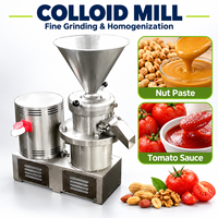 Broyeur Colloïdal Industriel pour Beurre de Cacahuète, Machine de Mouture Fine, d'Émulsification et d'Homogénéisation pour Pâtes de Noix