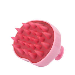 <b>Scalp</b> Massage Hair <b>Brush</b> Silicone Large Toothed For Shampooing And <b>Scalp</b> Care Pink - Product Image 1
