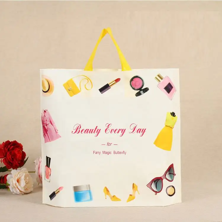 Custom Logo Clear Transparent Waterproof Pvc Tote Bag Plastic Shopping Bag