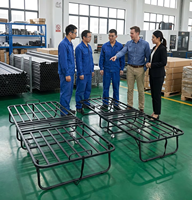 Lit pliant à prix direct usine, faible MOQ, lit d'appoint 100 avec matelas en mousse à mémoire de forme, emballage compressé en petite boîte, fournisseur